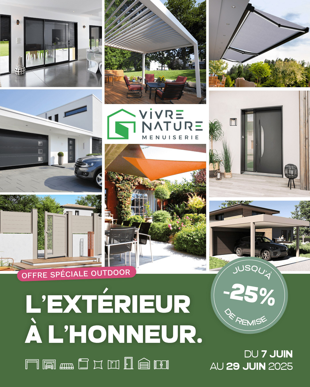 Jusqu’à -25 % sur vos projets extérieurs du 7 au 29 juin 2025