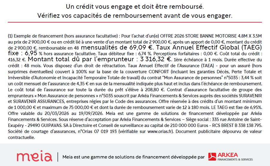 détail financement arkea